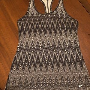 Grey, black and white nike dry fit tank sz:M